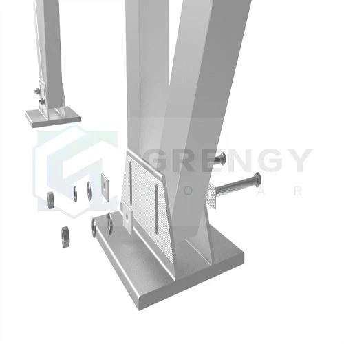 base of solar carport mounting system(001)