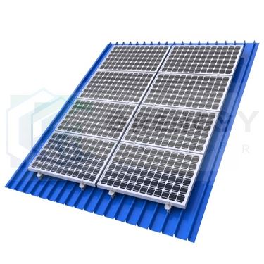 solar roof mounting using solar clamp(001)