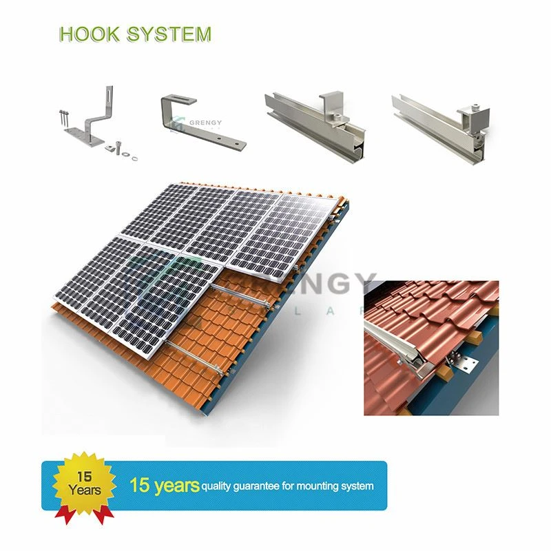 PV solar roof mount hook