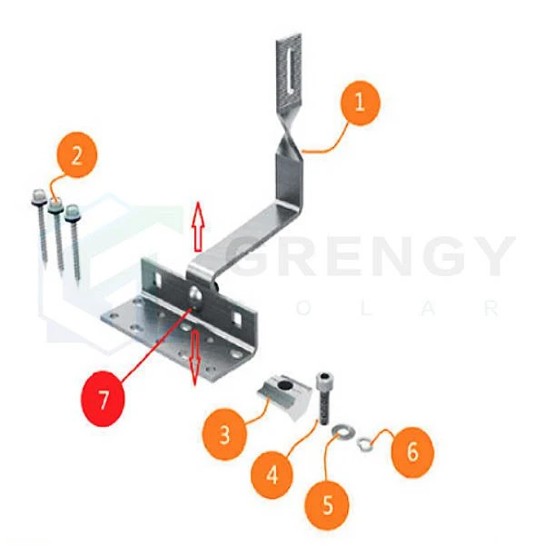 solar hooks for solar bracket