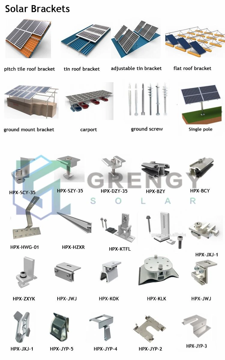 high quality solar panel pv mounting structures system