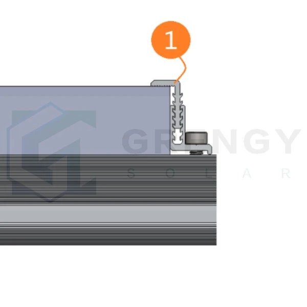 Aluminiumklemme für Solarmontagesystem