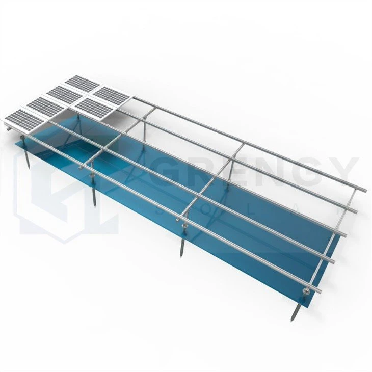 Doppelsäulen-Bodensolarmontagesystem