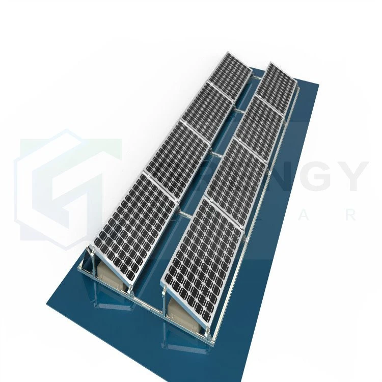 Solarregale mit Flachdachballast