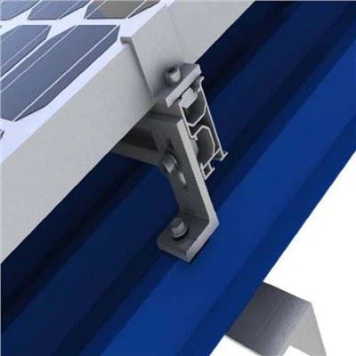 Solarhalterung mit L-Füßen aus Aluminium