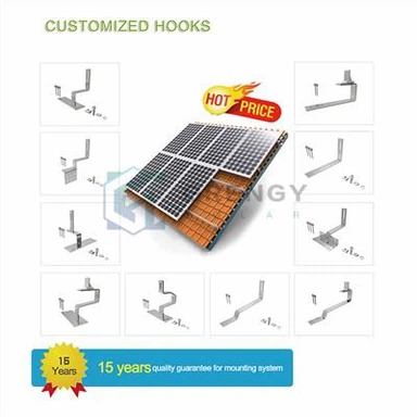 Fliesendach Solar Montage Verstellbarer Haken