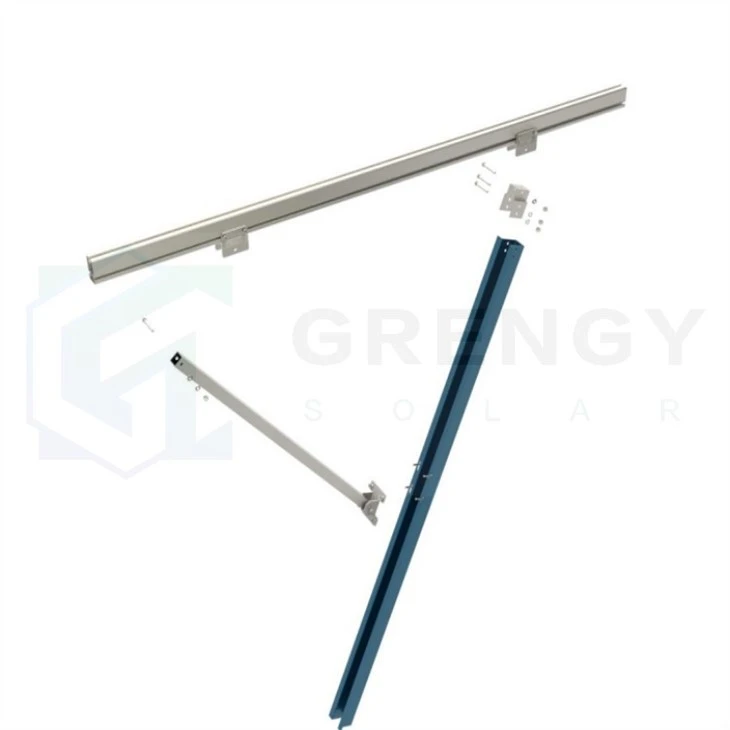 single pile ground mounting system