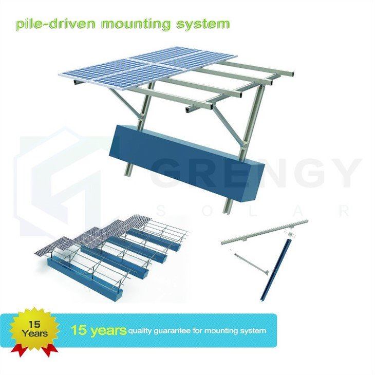 single pile ground solar structure