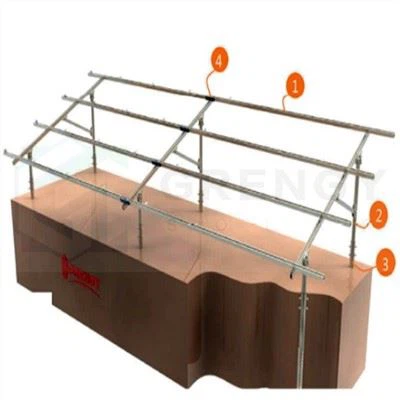 Solar-Bodenmontagesystem mit Schraubpfählen