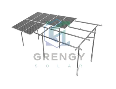 Stahl-Solar-PV-Bodenmontage-Stützsysteme