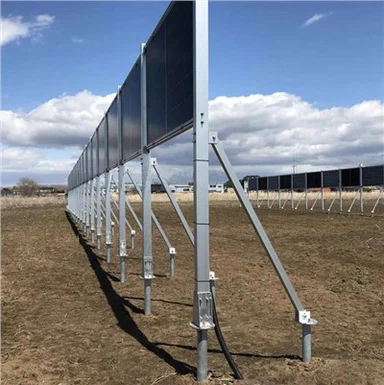 Regalsystem für vertikale Strukturen für Solarfarmen