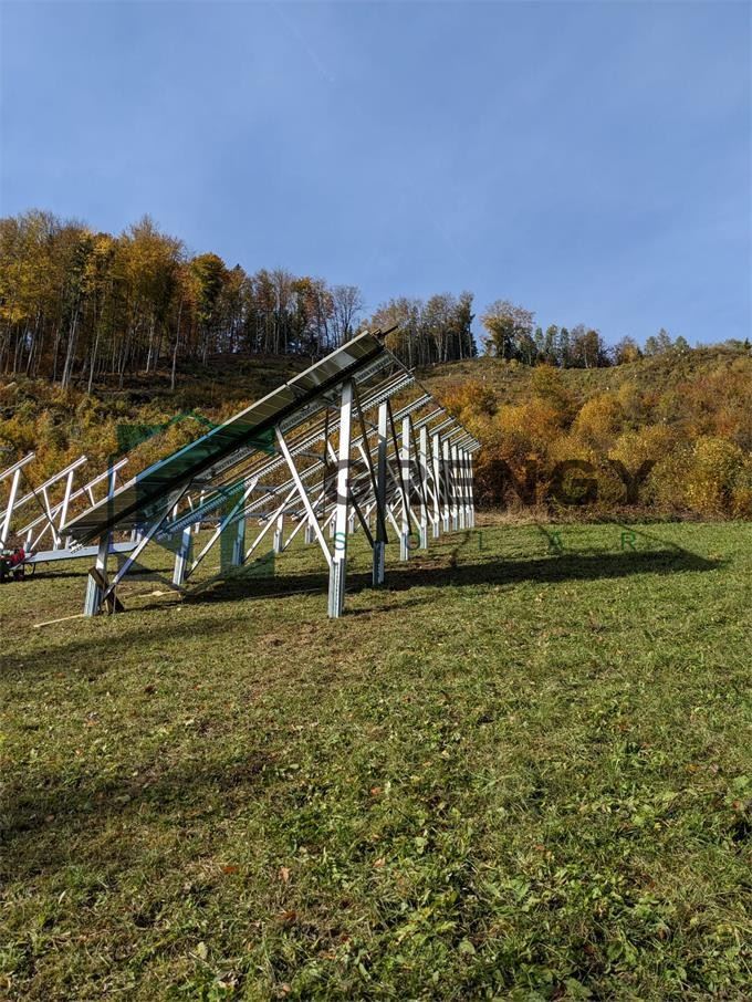 Steel Pile Foundation Solar Ground Mounting System