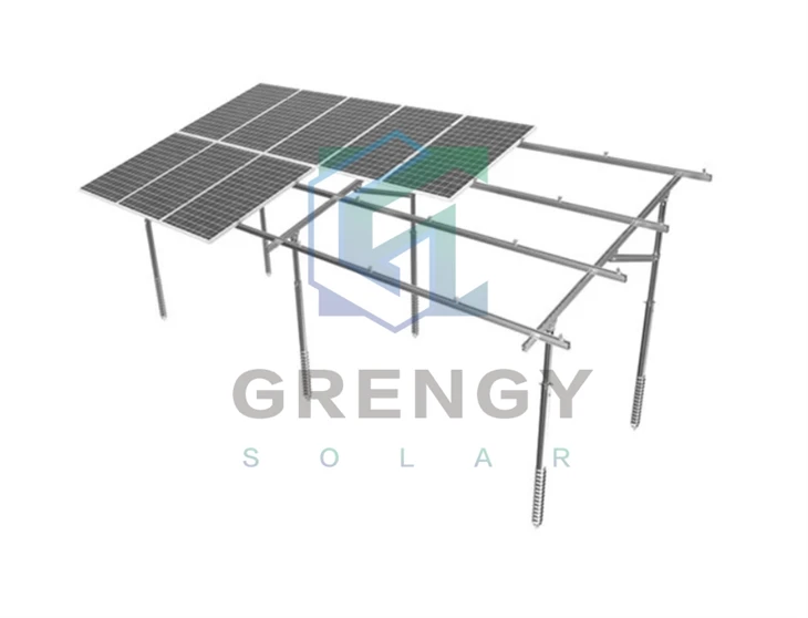 Stahl-Solar-PV-Bodenmontage-Stützsysteme