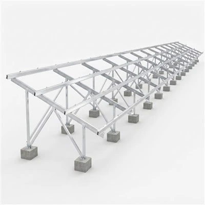Bodenmontierte Solarstruktur aus Aluminium