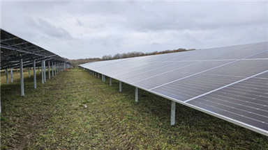 Bodenmontiertes Pfahlmontagesystem mit fester Neigung und Doppelsäule