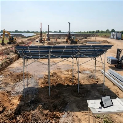 Bodenmontierte Solar-Montagestruktur aus Aluminium
