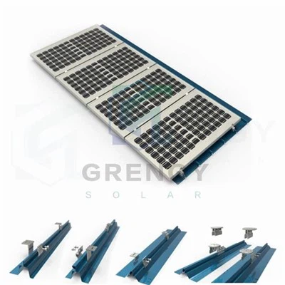 Installieren von Sonnenkollektoren auf Metalldach