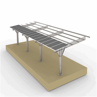 T Typ Stahl Carport Solar Mounten
