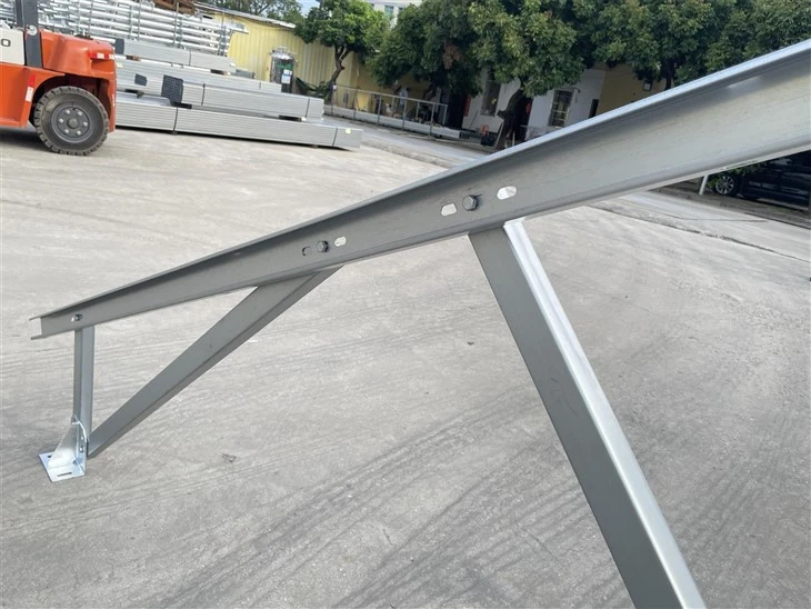 ZAM Steel Ground Mounting System For Large-Scale Solar Farm high quality